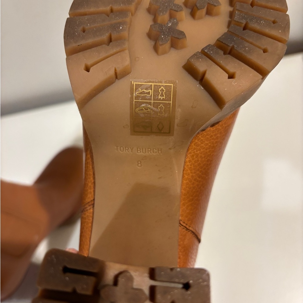 Tory Burch Tan Leather Ankle Booties - Picture 8 of 8